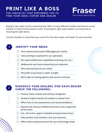 copier and dealer checklist cover white