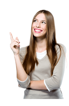 Woman pointing