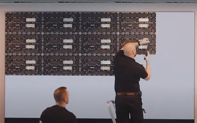 video wall install